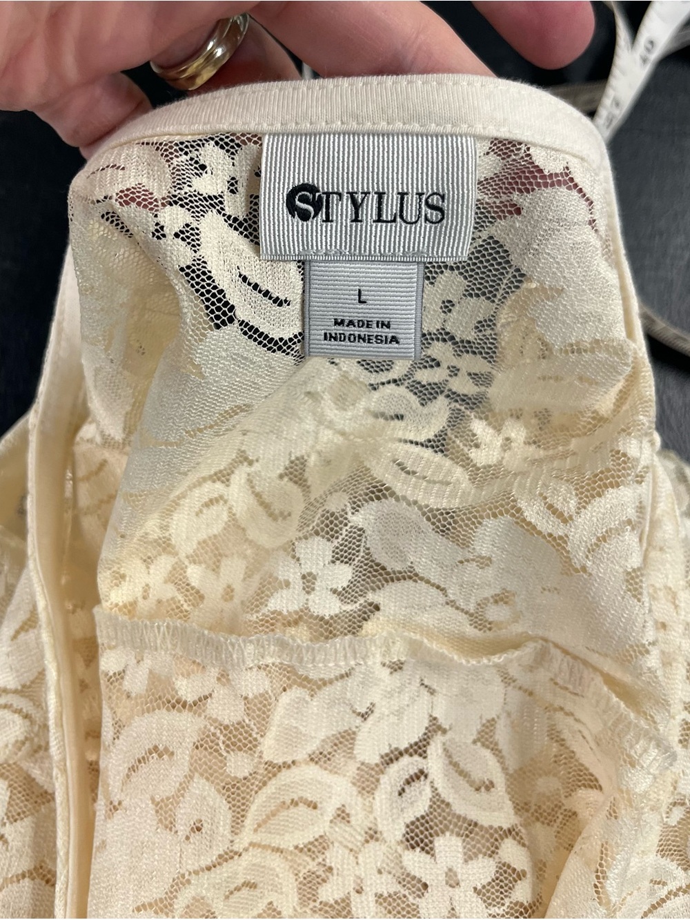Stylus lace blouse size large - Picture 6 of 8